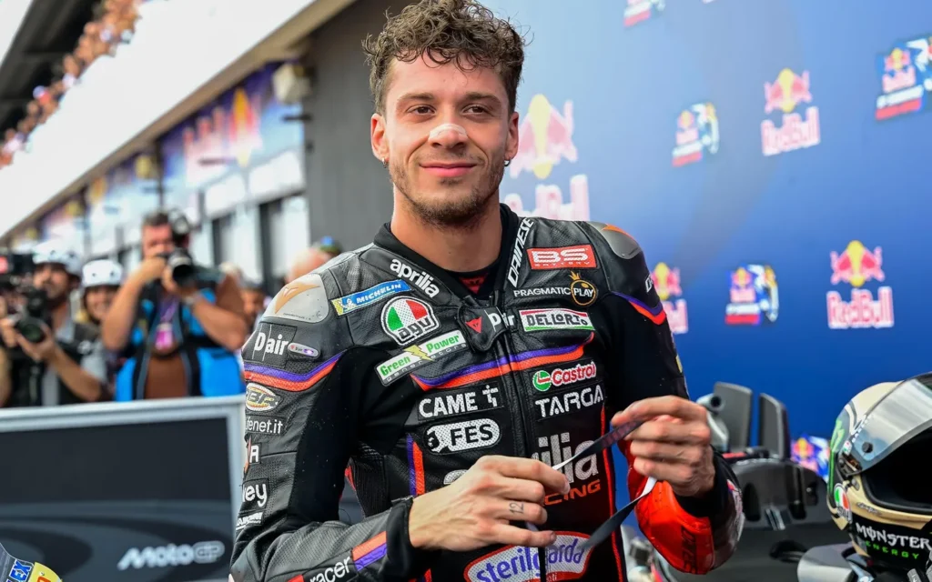 Marco Bezzecchi raih kemenangan Sprint pertama bersama Aprilia
