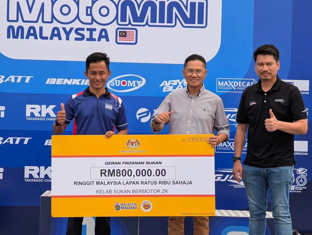 KBS salur Geran Padanan Sukan RM800 ribu, perkukuh program akar umbi sukan permotoran negara